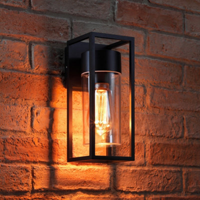 Auraglow Outdoor 2 Way E27 Up Or Down Wall Light - Aspen - With Ag547 Mysa St64 Bulb - image 1
