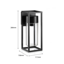 Auraglow Outdoor 2 Way E27 Up Or Down Wall Light - Aspen - With Ag547 Mysa St64 Bulb - thumbnail 8