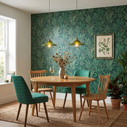 Happy Homewares Modern Emerald Green Glass Pendant Light Shade With Rippled Design - thumbnail 6