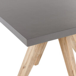 Beliani Garden Dining Table Olbia 90 Cm 90 Cm Concrete Grey - thumbnail 6