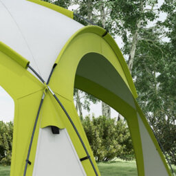 Outsunny Outdoor Gazebo Event Shelter Party Tent For Garden Green - thumbnail 8