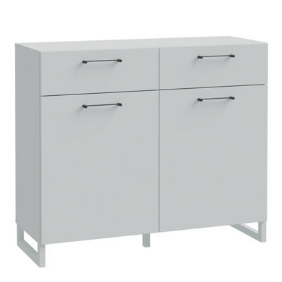 Furniture To Go Sali 2 Door 2 Drawer Chest In Light Grey - image 1