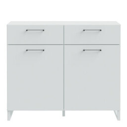 Furniture To Go Sali 2 Door 2 Drawer Chest In Light Grey - thumbnail 2