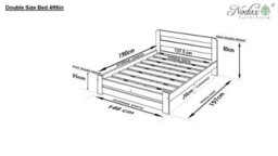 Nodax Single Bed Frame, F1, Solid Pine Wood, Easy Assembly, Sturdy Slats & Comfortable Bedroom Furniture, 3Ft White Finish - thumbnail 7