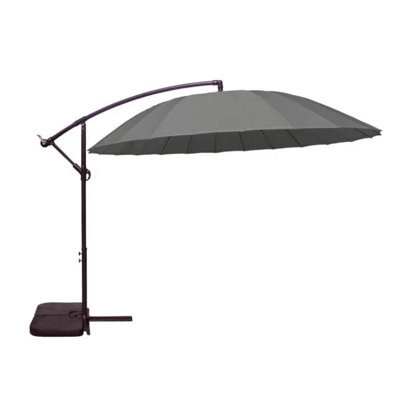 Suntime Shanghai 3M Dark Grey Hanging Cantilever Parasol