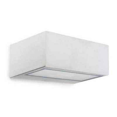 Luminosa Lighting Luminosa Nemesis Outdoor Led Up Down Light White, Opal Ip65 10.5W 2700K