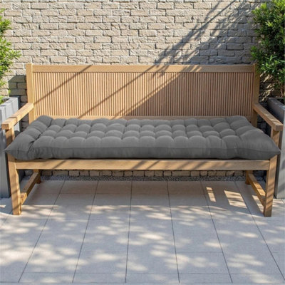 Waterproof Outdoor Sun Lounger Cushion, Recliner Chair Pad With Securing Ties - image 1