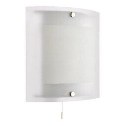 Luminosa Lighting Luminosa Blake 1 Light Indoor Wall Light Clear With Frosted Glass, E14 - thumbnail 2