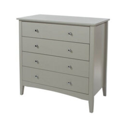 Core Products Como 4 Drawer Light Grey Chest Of Drawers  - H85.0Cm X W83.0Cm X D43.0Cm - thumbnail 4