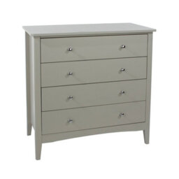 Core Products Como 4 Drawer Light Grey Chest Of Drawers  - H85.0Cm X W83.0Cm X D43.0Cm - thumbnail 3