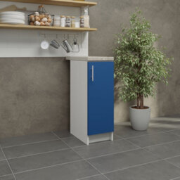 Jd Greta Kitchen Base Unit 300mm Storage Cabinet With Door Shelf 30Cm Navy Matt With Worktop - thumbnail 2