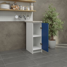 Jd Greta Kitchen Base Unit 300mm Storage Cabinet With Door Shelf 30Cm Navy Matt With Worktop - thumbnail 3