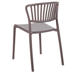 Beliani Set Of 4 Garden Chairs Gela Taupe - thumbnail 7