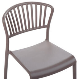 Beliani Set Of 4 Garden Chairs Gela Taupe - thumbnail 8
