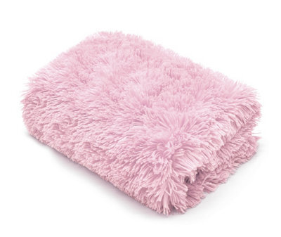 Homes & Linen Teddy Fur Throw Blanket With Reversible Plain Sherpa Teddy Fleece Luxury Fluffy Fur Throw Blanket - image 1