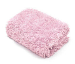Homes & Linen Teddy Fur Throw Blanket With Reversible Plain Sherpa Teddy Fleece Luxury Fluffy Fur Throw Blanket - thumbnail 1