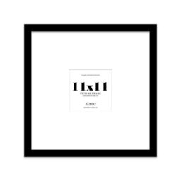 "11X11"" Black Picture Frame - 11X11"" Square Frame With 7X7"" Mount For 11X11""/7X7"" Pictures Art Deco Style Room Decor, 1 Pack" - thumbnail 1