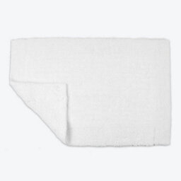 Allure Bath Fashions Elegance Reversible Heavyweight Bath Mat - White