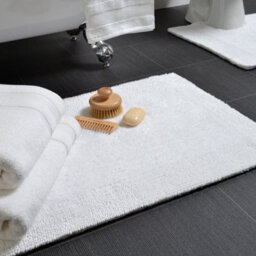Allure Bath Fashions Elegance Reversible Heavyweight Bath Mat - White - thumbnail 3