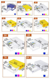 Yellow Stackable Plastic Storage 2 Drawers With Removable Compartments - thumbnail 3
