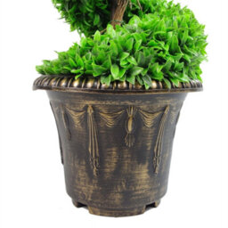 90Cm Green Large Leaf Spiral With Decorative Planter - thumbnail 8