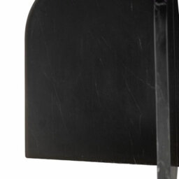 Xample Gallery Amalfi Black Marble Coffee Table Natural Marble, Solid Top & Base, Curved Edges, Fully Assembled Luxury Design - thumbnail 6
