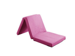 "Rest Relax Kids Folding Chair Z Bed Mattress, Visco Therapy Badenia, Convertible Futon Floor Mattress, Pink, 8Cm / 3"" Deep"