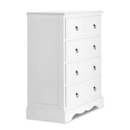 Statement Furniture Romance True White 2 Over 3 Chest Of Drawers - thumbnail 4