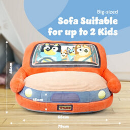 Bluey Car Sofa, Kids Plush Armchair Seat Family Car Design, Soft & Comfy - thumbnail 6