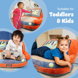 Bluey Car Sofa, Kids Plush Armchair Seat Family Car Design, Soft & Comfy - thumbnail 5