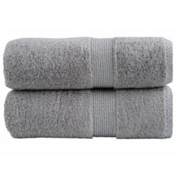 Berkfield Premium Wash Towels Solund 2Pcs Grey 30X30Cm 600Gsm
