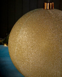 WeRChristmas Inflatable Tinsel Christmas Bauble, Gold, 76 Cm - thumbnail 4
