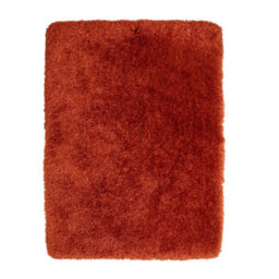 Terracotta Plain Shaggy Modern Handmade Acrylic Polyester Rug For Living Room And Bedroom-60Cm X 120Cm - thumbnail 3