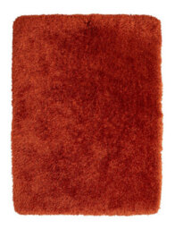 Terracotta Plain Shaggy Modern Handmade Acrylic Polyester Rug For Living Room And Bedroom-60Cm X 120Cm - thumbnail 4