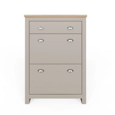Shoe Storage Cabinet, 2 Doors 1 Drawer Unit