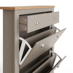 Shoe Storage Cabinet, 2 Doors 1 Drawer Unit - thumbnail 5