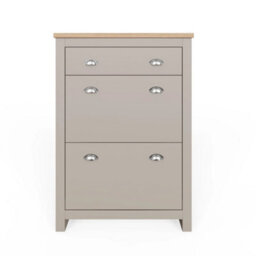 Shoe Storage Cabinet, 2 Doors 1 Drawer Unit - thumbnail 1