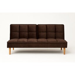 Mattress Guru Manhattan 3 Seater Velvet Sofa Bed Clic Clac Fold Down In Brown - thumbnail 4