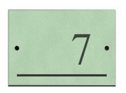 Reversed Slate Number 7 Chartwell Green 14 X 9Cm - thumbnail 1