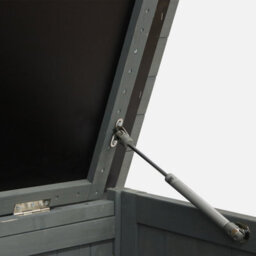 Sweeek - Wooden Storage Chest Castille Grey 330 Litres W30 X D64 X H60Cm - thumbnail 4