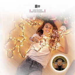 Netta Battery Operated 300 Led 30M Christmas Tree Fairy Lights With Timer - Multi - thumbnail 5