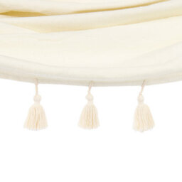 Beliani Beige Cotton-Blend Boho Garden Hammock W290 X D150 Cm - Indoor/outdoor Swing Seat - thumbnail 3