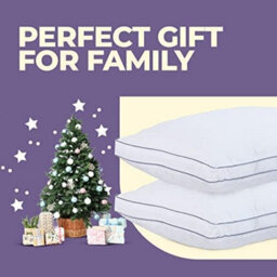 Nod Off 100% Egyptian Cotton Bed Pillow Extra Filling For The Best Sleep Hypoallergenic Dust Mite Resistant Hotel Pillows - Pack Of 1 - thumbnail 3
