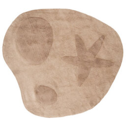 Beliani Kids Rug Iringal  Light Beige 120 Cm Cotton - thumbnail 1