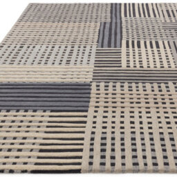 Grey Multi Abstract Handmade Modern Wool Rug For Living Room And Bedroom-120Cm X 170Cm - thumbnail 3