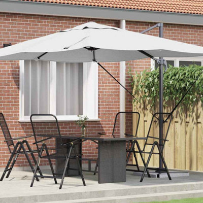 Berkfield Cantilever Roma Parasol Sand 352X251X260 Cm Aluminium - image 1