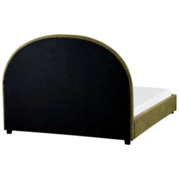 Beliani Bed Boucle Vaucluse 140 X 200 Cm (Eu Double) Olive Green - thumbnail 6