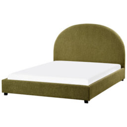 Beliani Bed Boucle Vaucluse 140 X 200 Cm (Eu Double) Olive Green - thumbnail 7