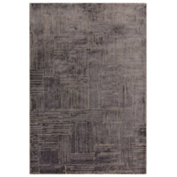 The Rug Edit Axel Scandi Grid Charcoal Living Room Rug - 120X160Cm - thumbnail 2