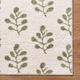 Livabliss Tivoli-Washable Cream Green Modern High Pile Living Dining Bedroom Rug 200 X 275 Cm Easy Care, Non Shedding - thumbnail 7